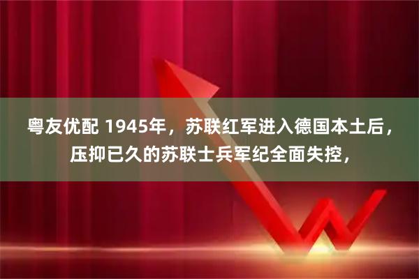 粤友优配 1945年，苏联红军进入德国本土后，压抑已久的苏联士兵军纪全面失控，