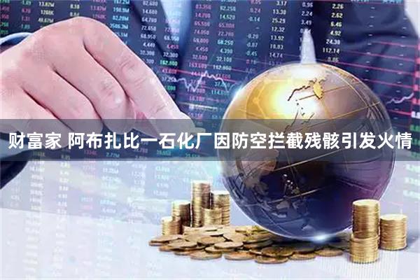 财富家 阿布扎比一石化厂因防空拦截残骸引发火情
