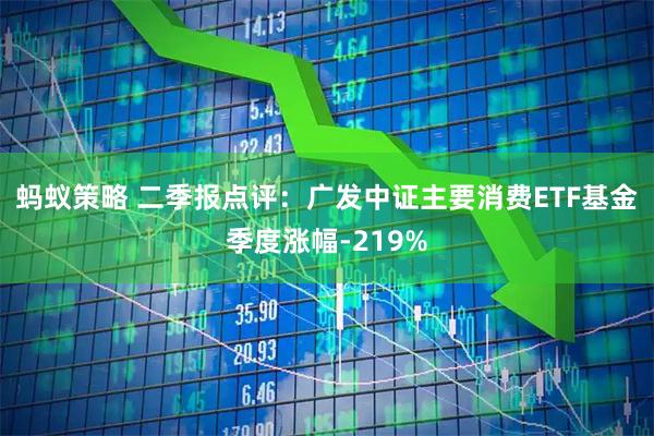 蚂蚁策略 二季报点评：广发中证主要消费ETF基金季度涨幅-219%
